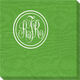 Double Circle Monogram Moire Napkins Image 1 of 3